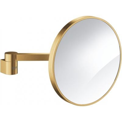 Lusterko kosmetyczne 25x25 cm okrągłe złoty 41077GN0 Grohe Selection