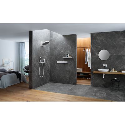 Półka łazienkowa 50 cm grafitowa 26844700 Hansgrohe Rainfinity