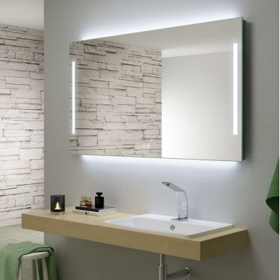 Lustro 100x80 cm prostokątne z oświetleniem srebrny US108082KBSNLEDN Kronenbach Sun