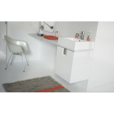 Umywalka 60x46 cm prostokątna ścienna-meblowa biała L51160000 Koło Twins