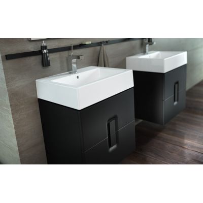 Umywalka 60x46 cm prostokątna ścienna-meblowa biała L51160000 Koło Twins