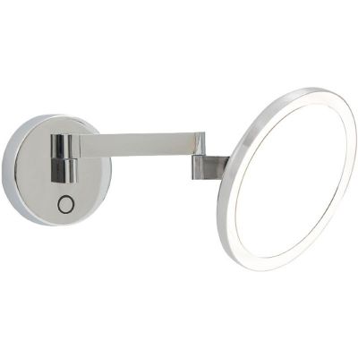Lusterko kosmetyczne 20x31 cm okrągłe z oświetleniem chrom 75850821K3 Leds C4 Vanity