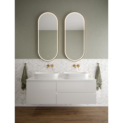 Szafka 80x45.6x47 cm podumywalkowa wisząca biała 60003000 Oltens Vernal