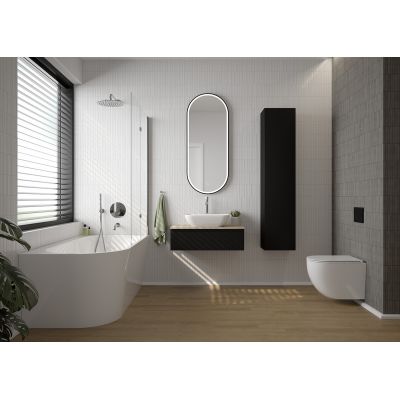 Umywalka 51x34 cm owalna nablatowa biała 40322000 Oltens Solvig