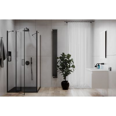 Grzejnik łazienkowy dekoracyjny 180x20.5 cm czarny 55012300 Oltens Stang