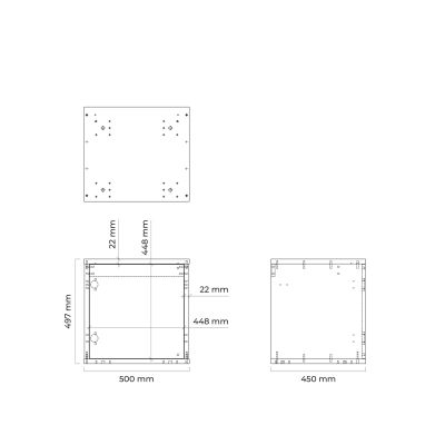 Szafka 50x45x49.7 cm podumywalkowa wisząca biała-dąb 60203060 Oltens Hedvig