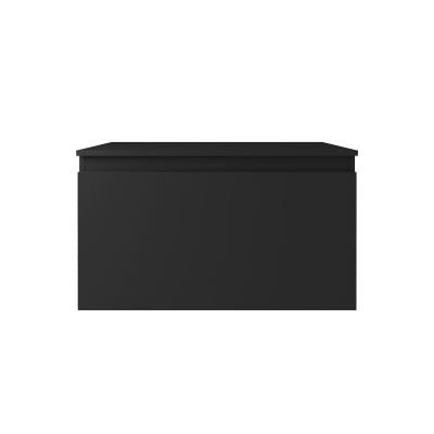 Szafka 80x45.6x47 cm podumywalkowa wisząca czarna 60014300 Oltens Vernal