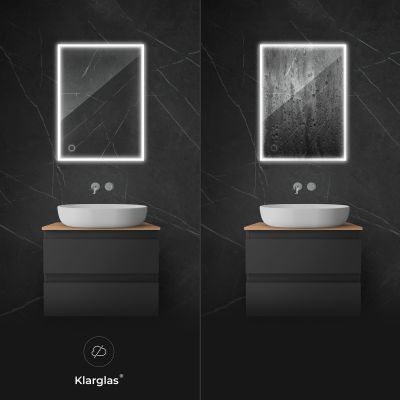 Lustro 60x100 cm prostokątne z oświetleniem z matą grzewczą 64106000 Oltens Nordlis