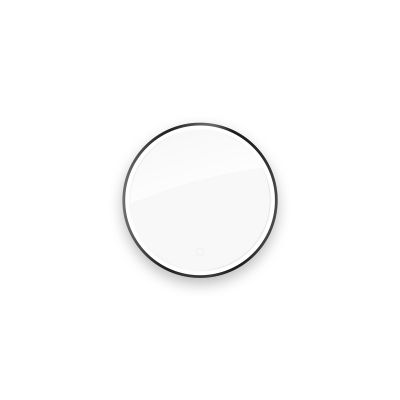 Lustro 60x60 cm okrągłe z oświetleniem z matą grzewczą czarny 64108300 Oltens Nordlis