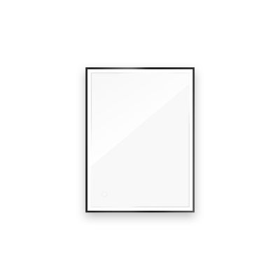 Lustro 60x80 cm prostokątne z oświetleniem z matą grzewczą czarny 64115300 Oltens Nordlis