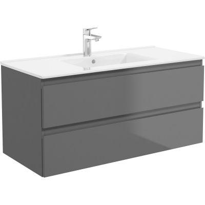 Szafka 100x45.6x47 cm podumywalkowa wisząca grafitowa 60002400 Oltens Vernal