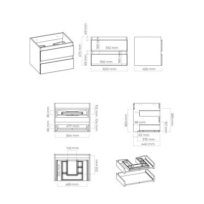Zestaw Oltens 60000400, 60017400, 63006300