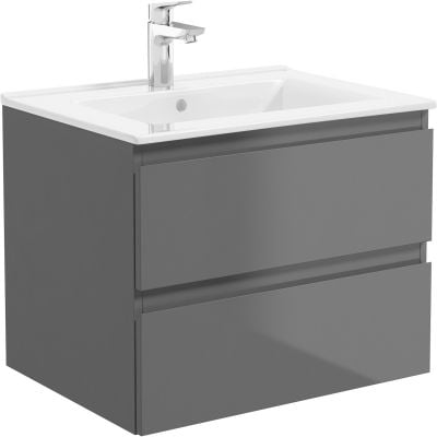 Szafka 60x45.6x47 cm podumywalkowa wisząca grafitowa 60000400 Oltens Vernal
