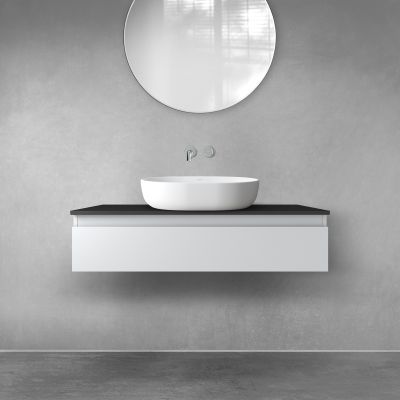 Szafka 100x45.6x23.6 cm podumywalkowa wisząca szara 60011700 Oltens Vernal