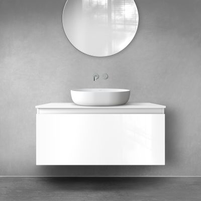 Szafka 100x45.6x47 cm podumywalkowa wisząca biała 60015000 Oltens Vernal