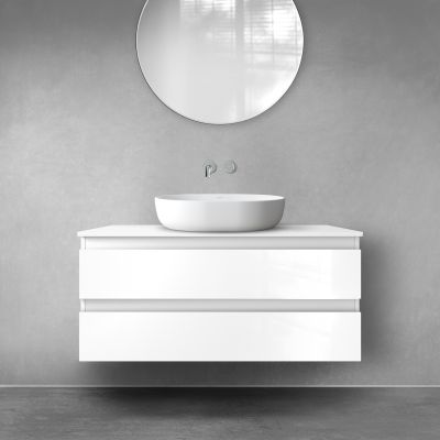 Szafka 100x45.6x47 cm podumywalkowa wisząca biała 60004000 Oltens Vernal