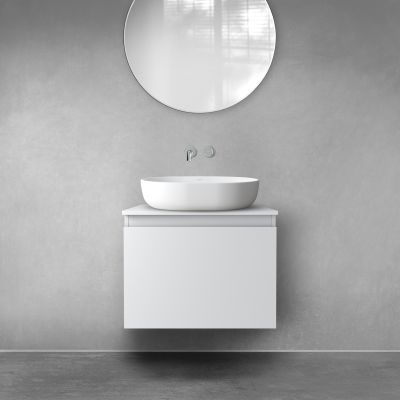 Szafka 60x45.6x47 cm podumywalkowa wisząca szara 60013700 Oltens Vernal