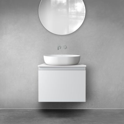 Szafka 60x45.6x47 cm podumywalkowa wisząca szara 60013700 Oltens Vernal