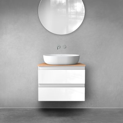 Szafka 60x45.6x47 cm podumywalkowa wisząca biała 60002000 Oltens Vernal