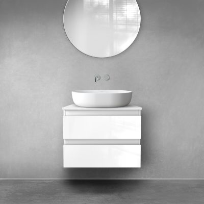 Szafka 60x45.6x47 cm podumywalkowa wisząca biała 60002000 Oltens Vernal