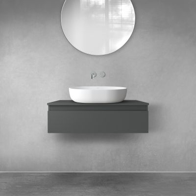 Szafka 80x45.6x23.6 cm podumywalkowa wisząca grafitowa 60010400 Oltens Vernal