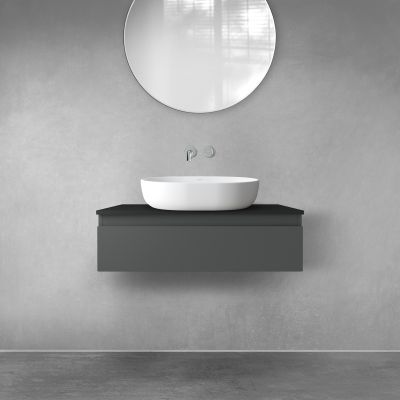 Szafka 80x45.6x23.6 cm podumywalkowa wisząca grafitowa 60010400 Oltens Vernal