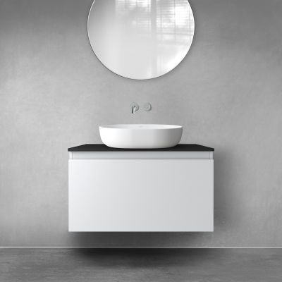 Szafka 80x45.6x47 cm podumywalkowa wisząca szara 60014700 Oltens Vernal