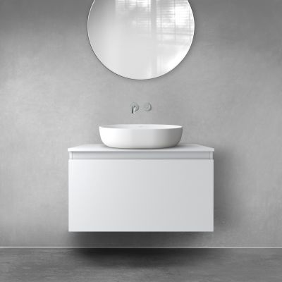 Szafka 80x45.6x47 cm podumywalkowa wisząca szara 60014700 Oltens Vernal