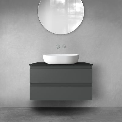 Szafka 80x45.6x47 cm podumywalkowa wisząca grafitowa 60001400 Oltens Vernal