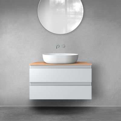 Szafka 80x45.6x47 cm podumywalkowa wisząca szara 60001700 Oltens Vernal