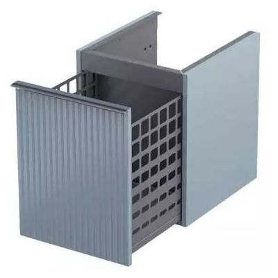 Szafka 40x45.5x50 cm boczna wisząca szara OR52SN1S4016R Oristo Etna
