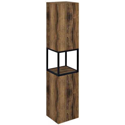 Szafka 35.1x31.95x171 cm boczna wisząca czarna CG0101919 Sapho Skara