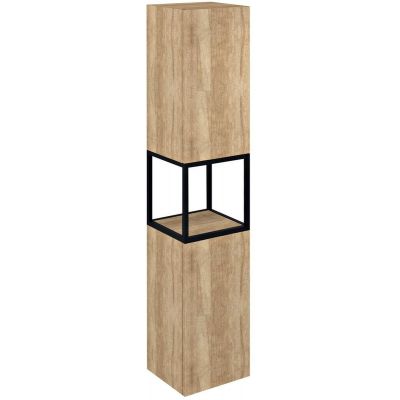 Szafka 35.1x31.95x171 cm boczna wisząca czarna CG0102222 Sapho Skara
