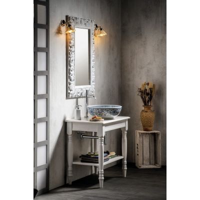 Szafka 80x50x75 cm podumywalkowa stojąca biała CIM850 Sapho Cimbura