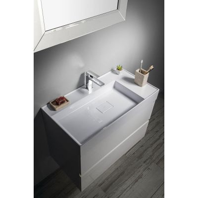 Szafka 82x43.5x50 cm podumywalkowa wisząca biała DT0853030 Sapho Odetta