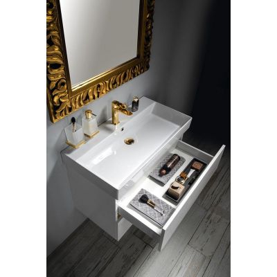 Szafka 82x43.5x50 cm podumywalkowa wisząca biała DT0853030 Sapho Odetta
