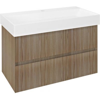 Szafka 82x43x51.5 cm podumywalkowa wisząca dąb FID1285D Sapho Filena