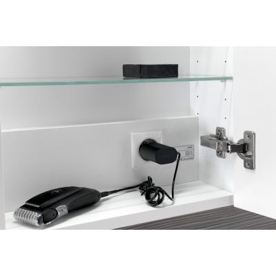 Szafka 55x17x70 cm z lustrem biała LU0550030 Sapho Lucie