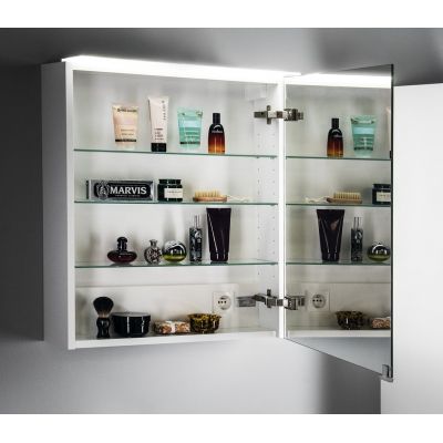 Szafka 60x15x70 cm z lustrem biała LX0600030 Sapho Linex