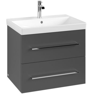 Szafka 63x45.2x51.4 cm podumywalkowa wisząca grafitowa A89000VR Villeroy & Boch Avento