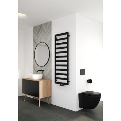 Grzejnik łazienkowy dekoracyjny 139x50 cm czarny 55006300 Oltens Benk