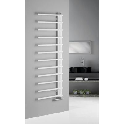 Grzejnik łazienkowy drabinkowy 151x50 cm biały IR151W Sapho Justina
