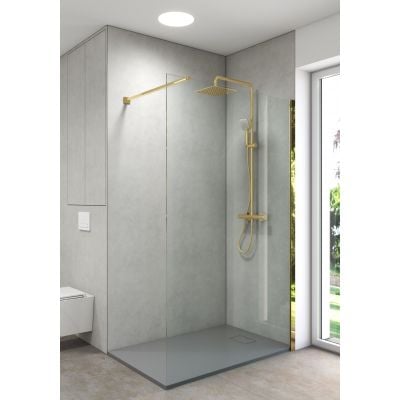 Brodzik prostokątny 120x70 cm szary 15102700 Oltens Bergytan