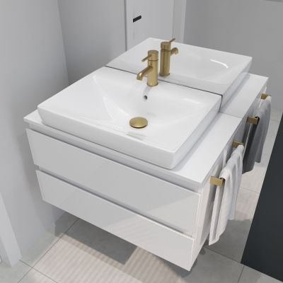 Korek do umywalki złoto szczotkowane 05100810 Oltens Halsa