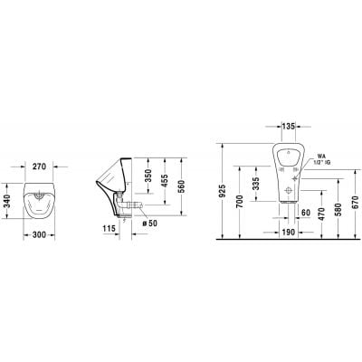 Pisuar 2806310000 Duravit DuraStyle