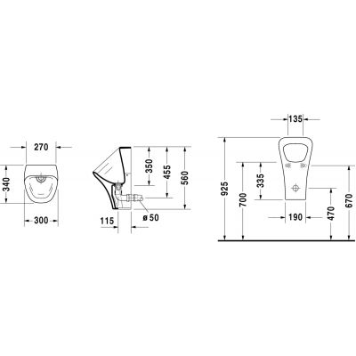 Pisuar 2808300000 Duravit DuraStyle