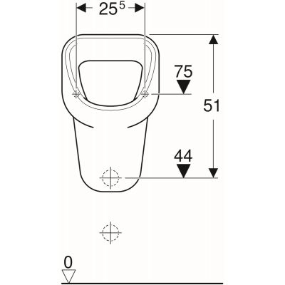 Pisuar 236600000 Geberit Aller