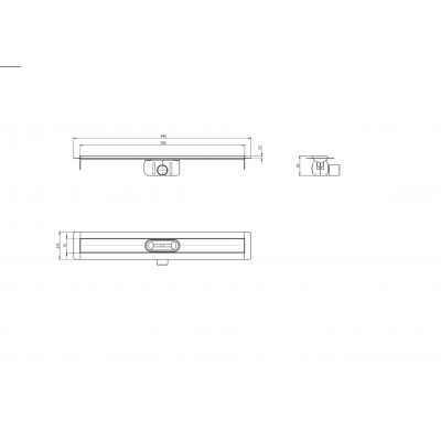 Korpus odpływu liniowego 78.5 cm 90108802 ACO ShowerDrain C