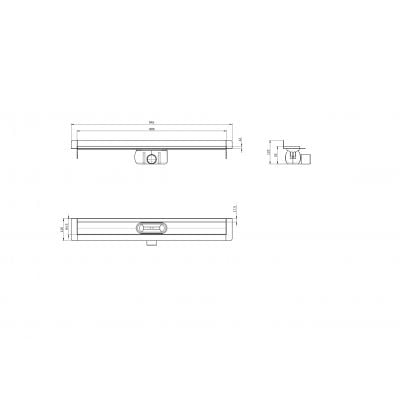 Korpus odpływu liniowego 78.5 cm 90108809 ACO ShowerDrain C