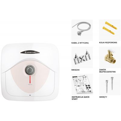 Pojemnościowy podgrzewacz wody 15 l 1.5 kW elektryczny 3100854 Ariston Dune